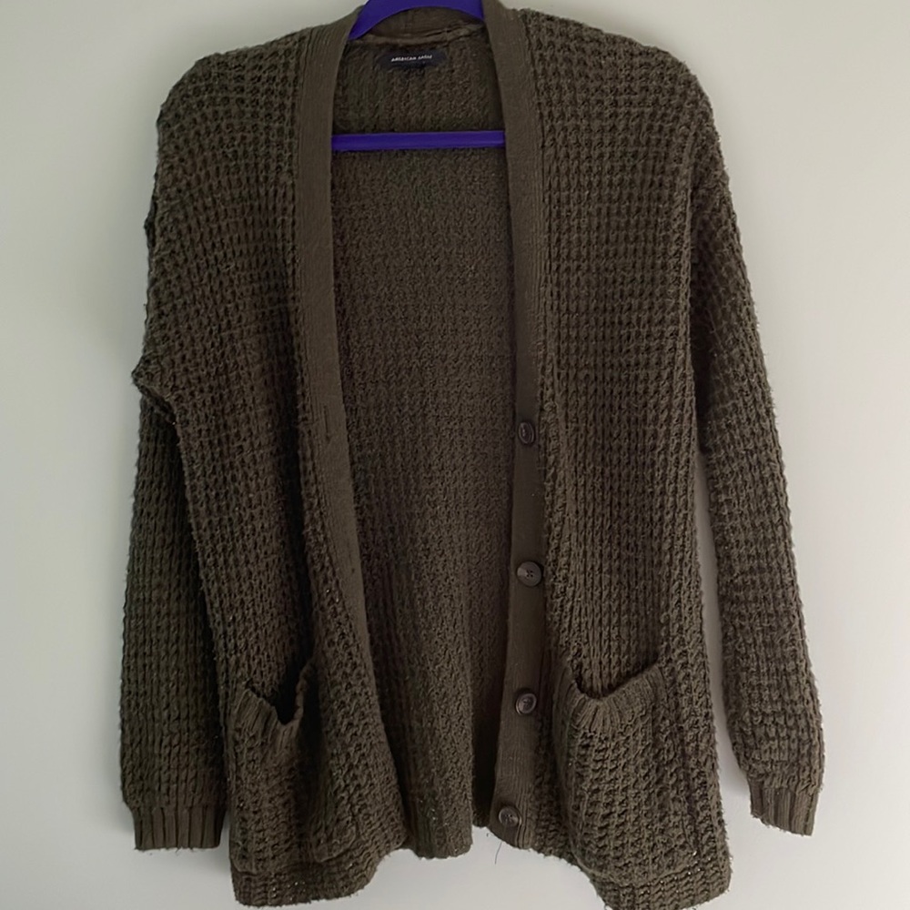 Dark green American eagle sweater